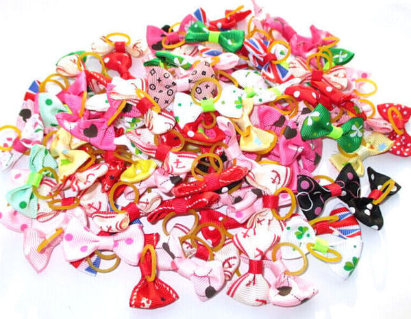 20PCS/Lot Assorted Pet Hair Bows