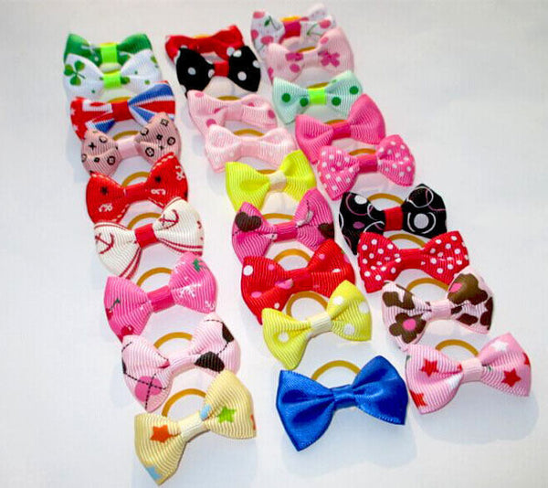 20PCS/Lot Assorted Pet Hair Bows