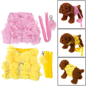 Beautiful Flowers Adjustable Dog Harness
