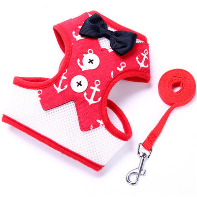 Small Dog Harness Leash Set