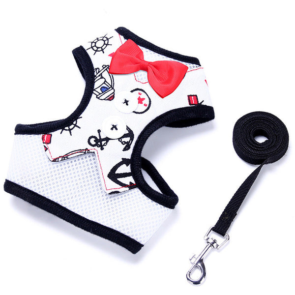 Small Dog Harness Leash Set